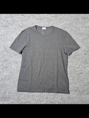 Asket The T-Shirt Organic Cotton Size Small Long Charcoal Melange Short Sleeve